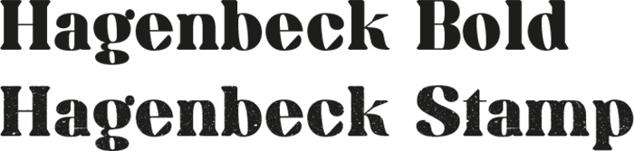 Hagenbeck Fonts Overview